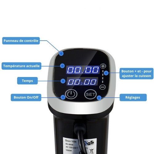 Thermoplongeur pour <br> cuisson sous vide