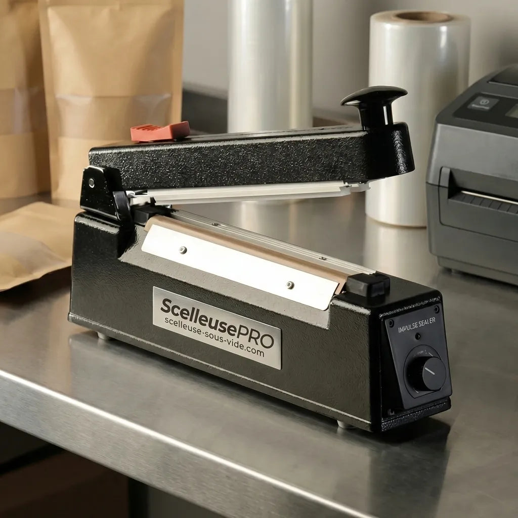 Soudeuse Manuelle de Sachet Plastique - Impulsion - 200 mm sans cutter