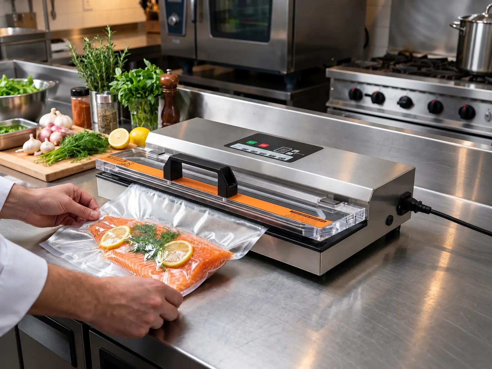 Machine sous vide professionnelle à aspiration externe