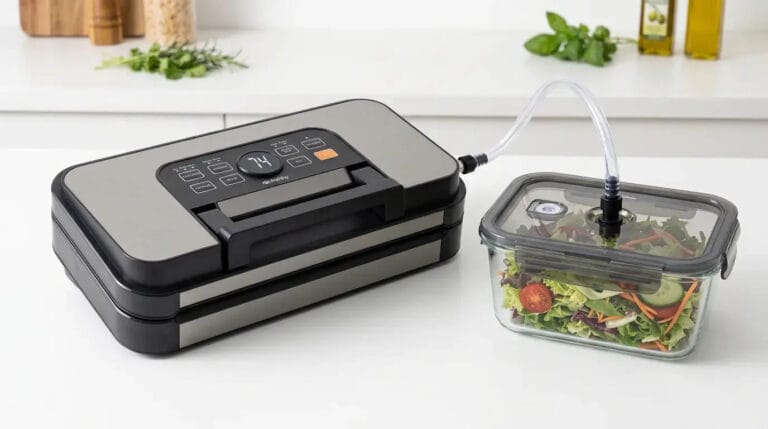 Peut-on mettre de la salade sous vide ? Oui, mais surtout en boîte rigide